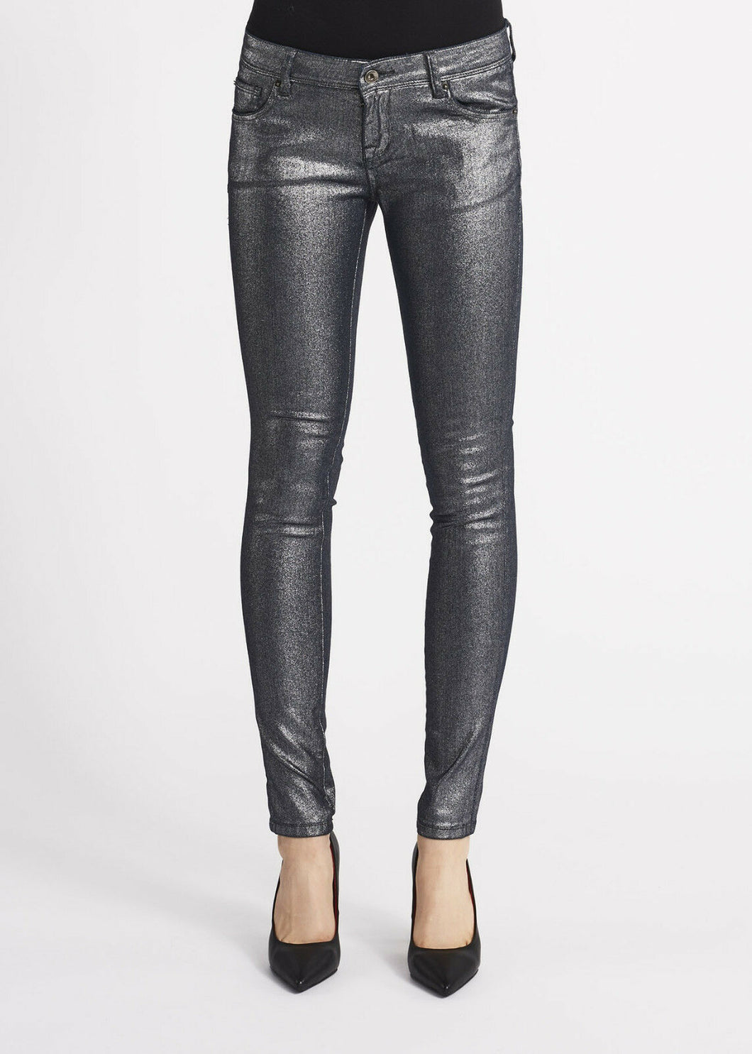 Pantaloni jeans slim in cotone laminato GAUDI' tg.28
