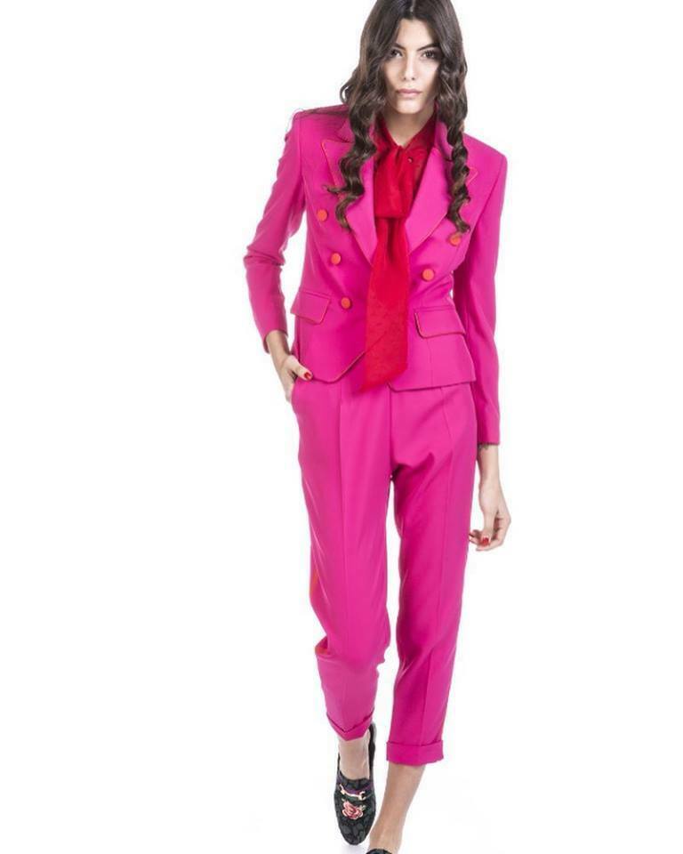 Giacca donna fuxia DIGITAL IMPRINT OF STYLE tg.40