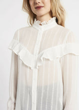 Carica l&#39;immagine nel visualizzatore di Gallery, Camicia in chiffon con rouches GAUDI&#39; tg.42
