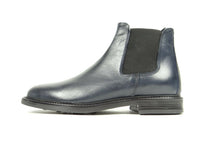 Carica l&#39;immagine nel visualizzatore di Gallery, Scarpe uomo Beatles PELLE LAVORAZIONE ARTIGIANA MADE IN ITALY col.Blu
