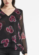 Carica l&#39;immagine nel visualizzatore di Gallery, Blusa camicia in chiffon con scollo a V GAUDI&#39; tg.42
