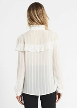 Carica l&#39;immagine nel visualizzatore di Gallery, Camicia in chiffon con rouches GAUDI&#39; tg.42
