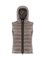 Carica l&#39;immagine nel visualizzatore di Gallery, CIESSE PIUMINI Gilet con cappuccio 800 Fill-Power tg.42 mod.Gina
