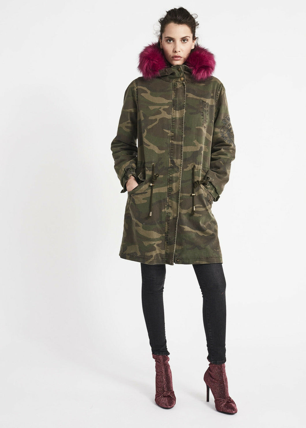 Parka in cotone camouflage GAUDI' TG.42