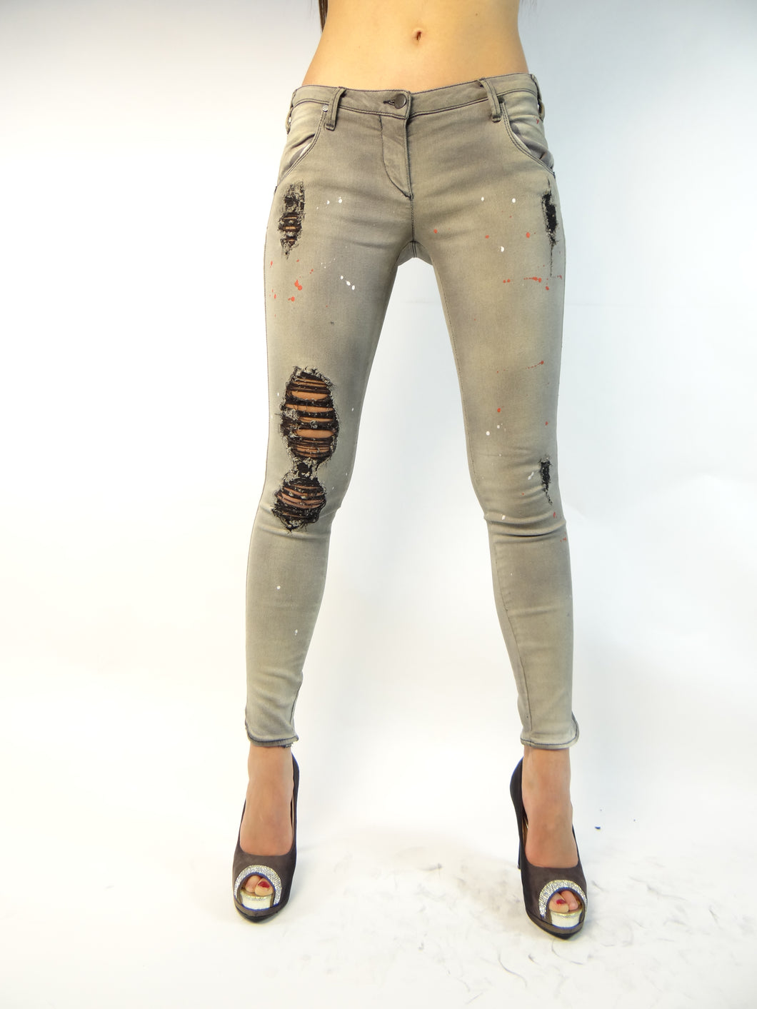 Jeans Met donna mod.X-JEPSEN NEW vestibilità denim black STRETCH