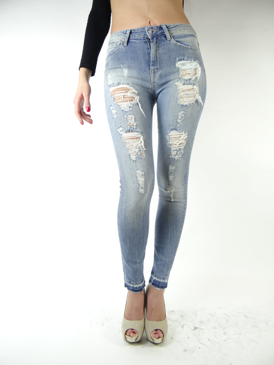 Jeans Met donna mod.NEBRASKA/L vestibilità denim STRETCH