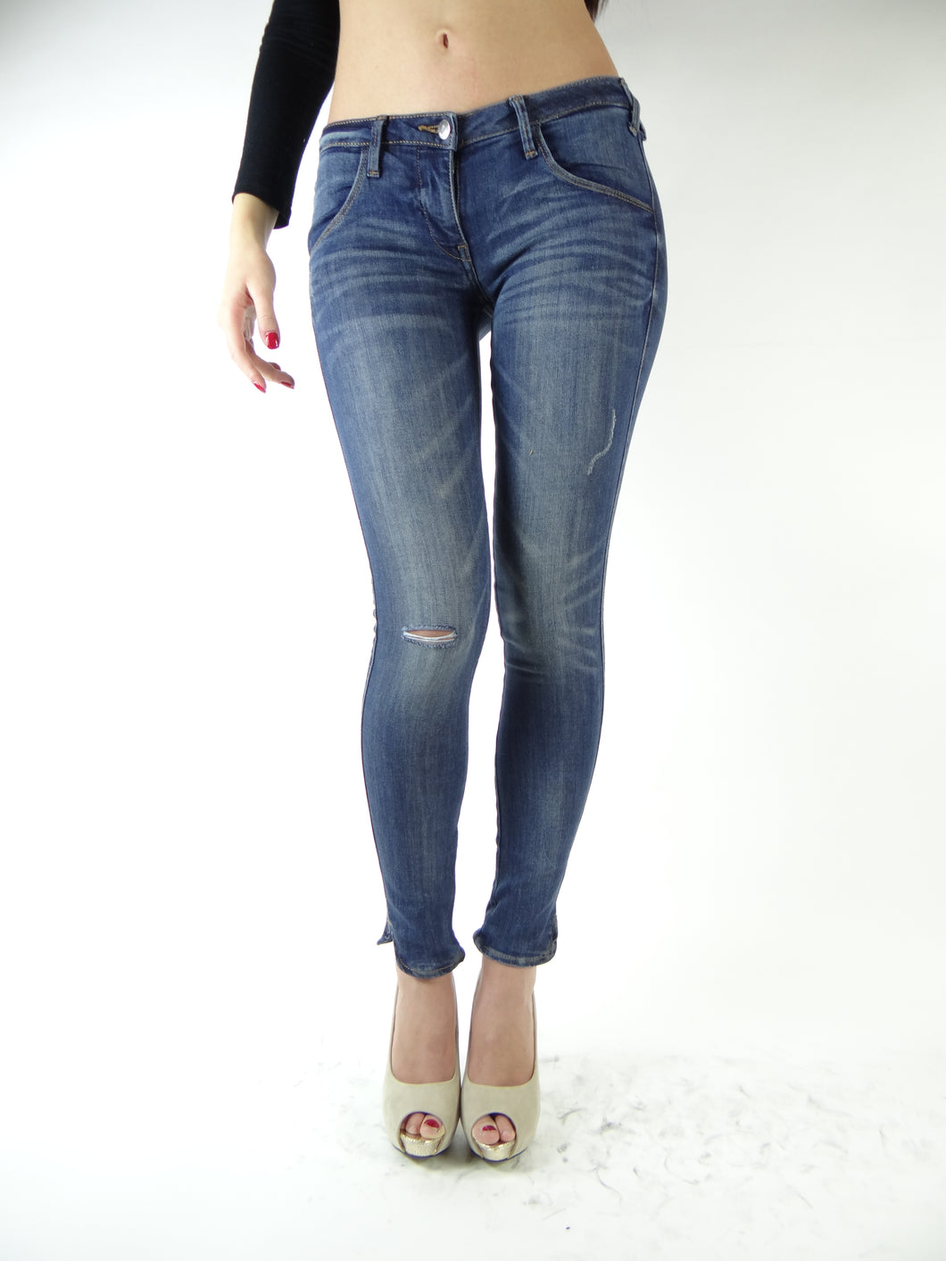 Jeans Met donna mod.X-JEPSEN vestibilità denim STRETCH 3/1