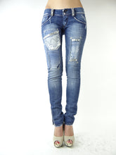 Carica l&#39;immagine nel visualizzatore di Gallery, Jeans Met donna mod.ANGEL PACH/E vestibilità denim blue GIOIELLO
