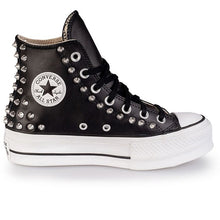 Carica l&#39;immagine nel visualizzatore di Gallery, Scarpa CONVERSE Chuck Taylor All Star Platform Pelle High-Top personalizzata
